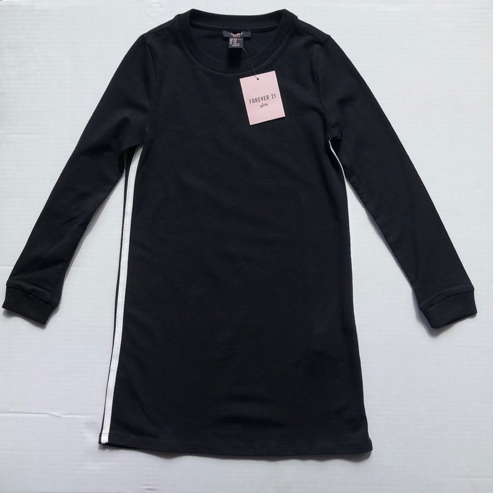 NWT Forever 21 Girls Black Dress, Size 5/6